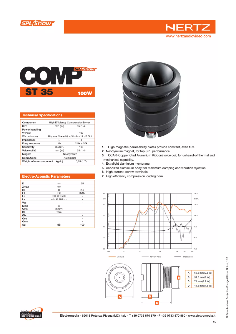 Page n°1 - Manuel utilisateur Hertz ST 35