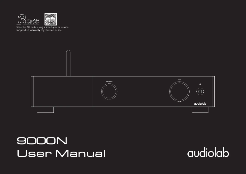 Page 1 de la notice Manuel utilisateur Audiolab 9000N