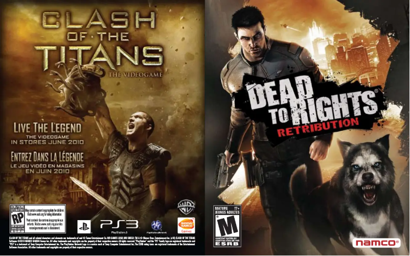 Page 1 de la notice Manuel utilisateur Sony Ded to Rights - Retribution (PS3)