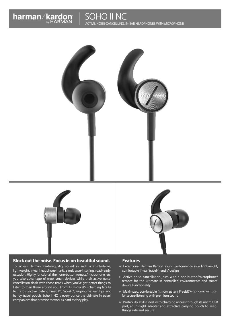 Page n°1 - Fiche technique Harman Kardon Soho II NC