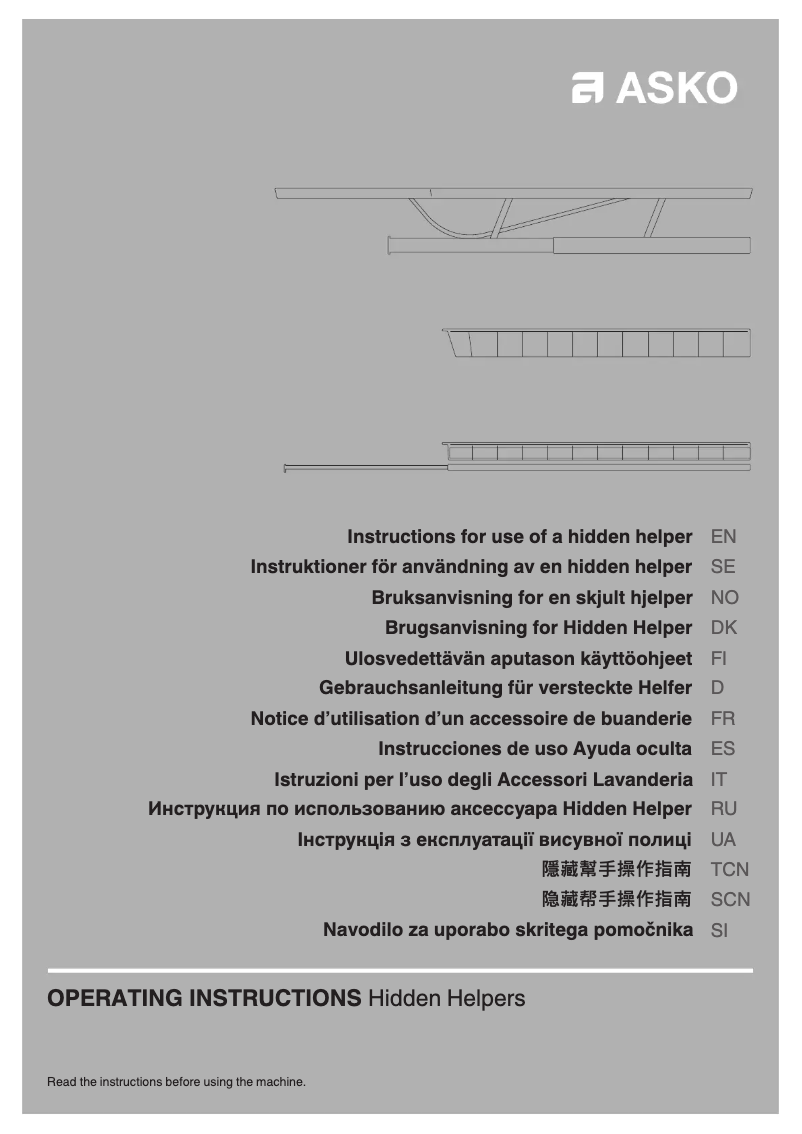 Image de la première page du manuel de l'appareil HB1153W
