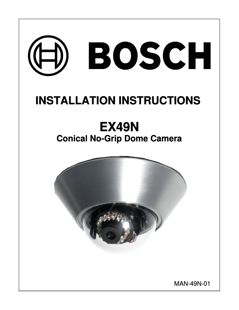 Página 1 del manual Manual de usuario Bosch EX49N