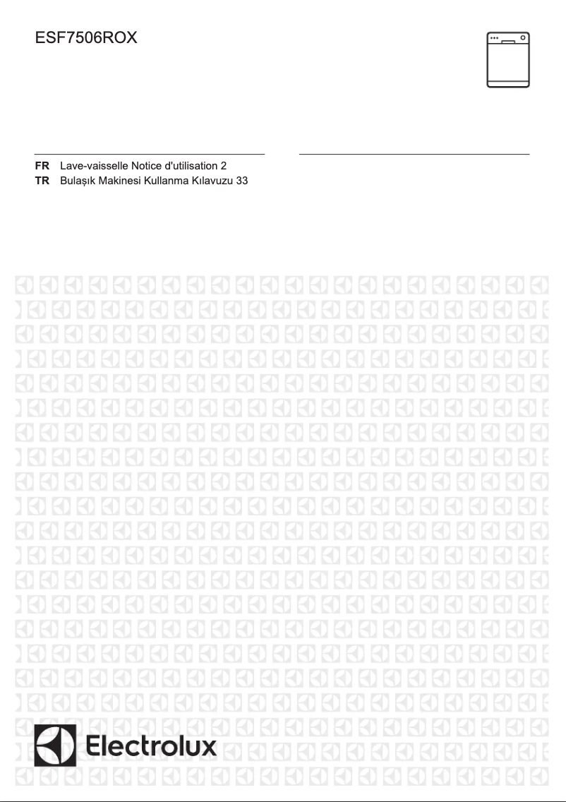 Image de la première page du manuel de l'appareil ESF7506ROX