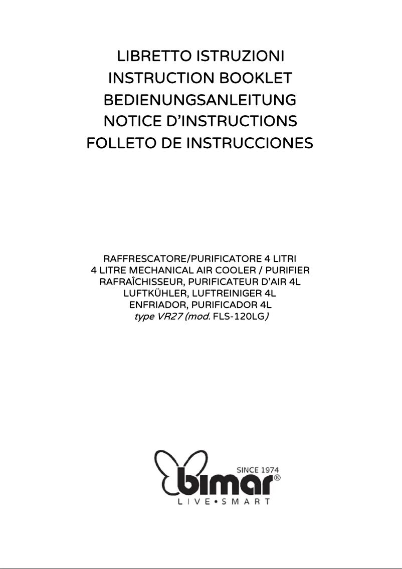 Page n°1 - Manuel utilisateur Bimar VR27