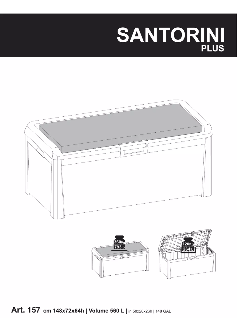 Page 1 de la notice Manuel utilisateur Toomax Santorini Plus