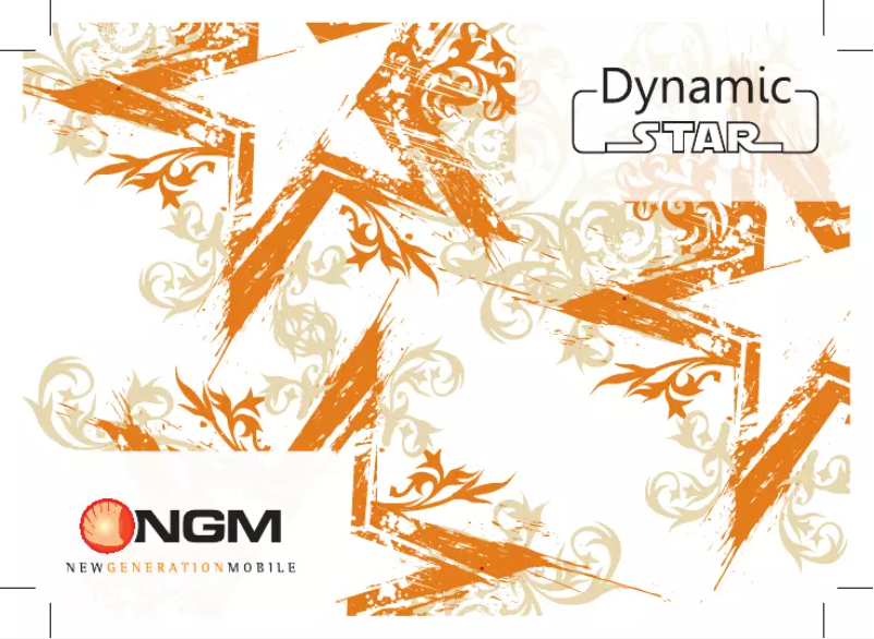 Page 1 de la notice Manuel utilisateur NGM Dynamic Star