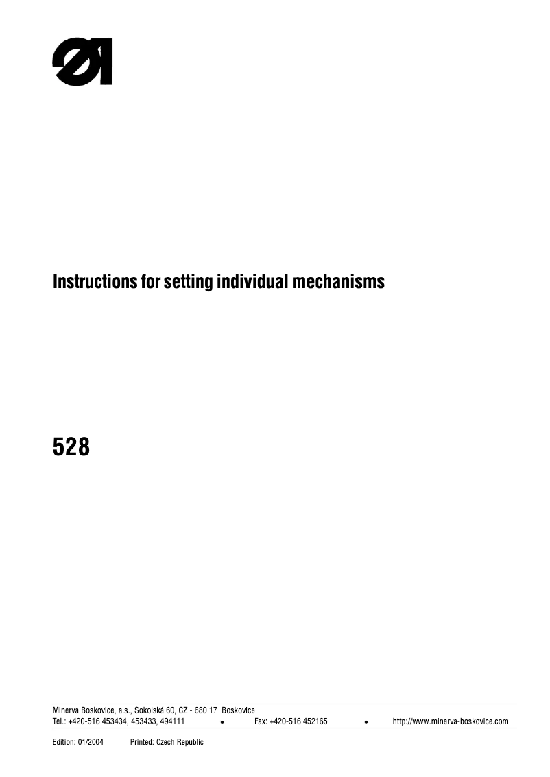 Image de la première page du manuel de l'appareil 528