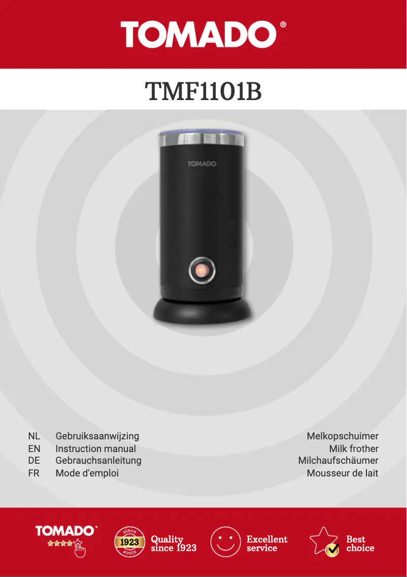 Page n°1 - Fiche technique Tomado TMF1101B