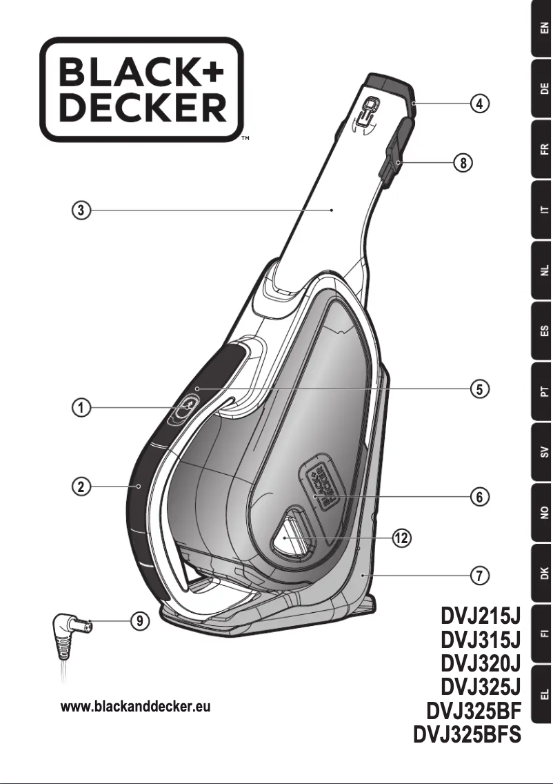 Page n°1 - Manuel utilisateur Black & Decker Dustbuster DVJ325J