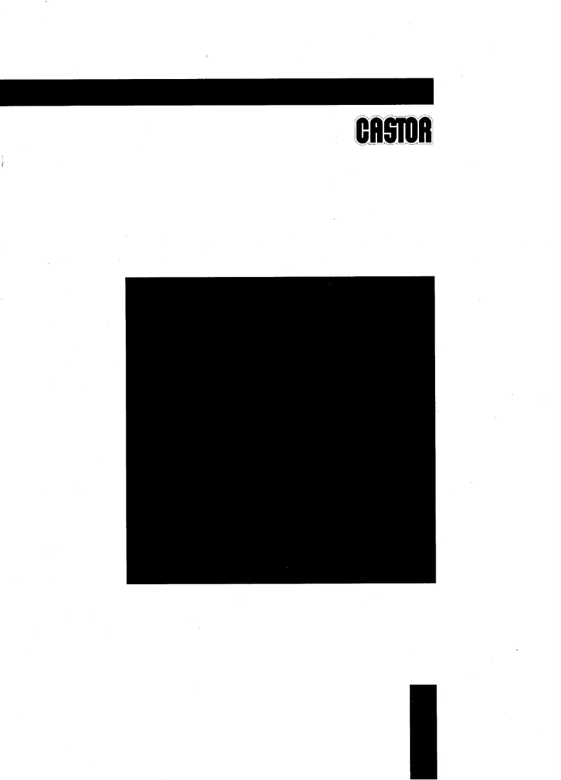 Page n°1 - Manuel utilisateur Castor CWM 1000C