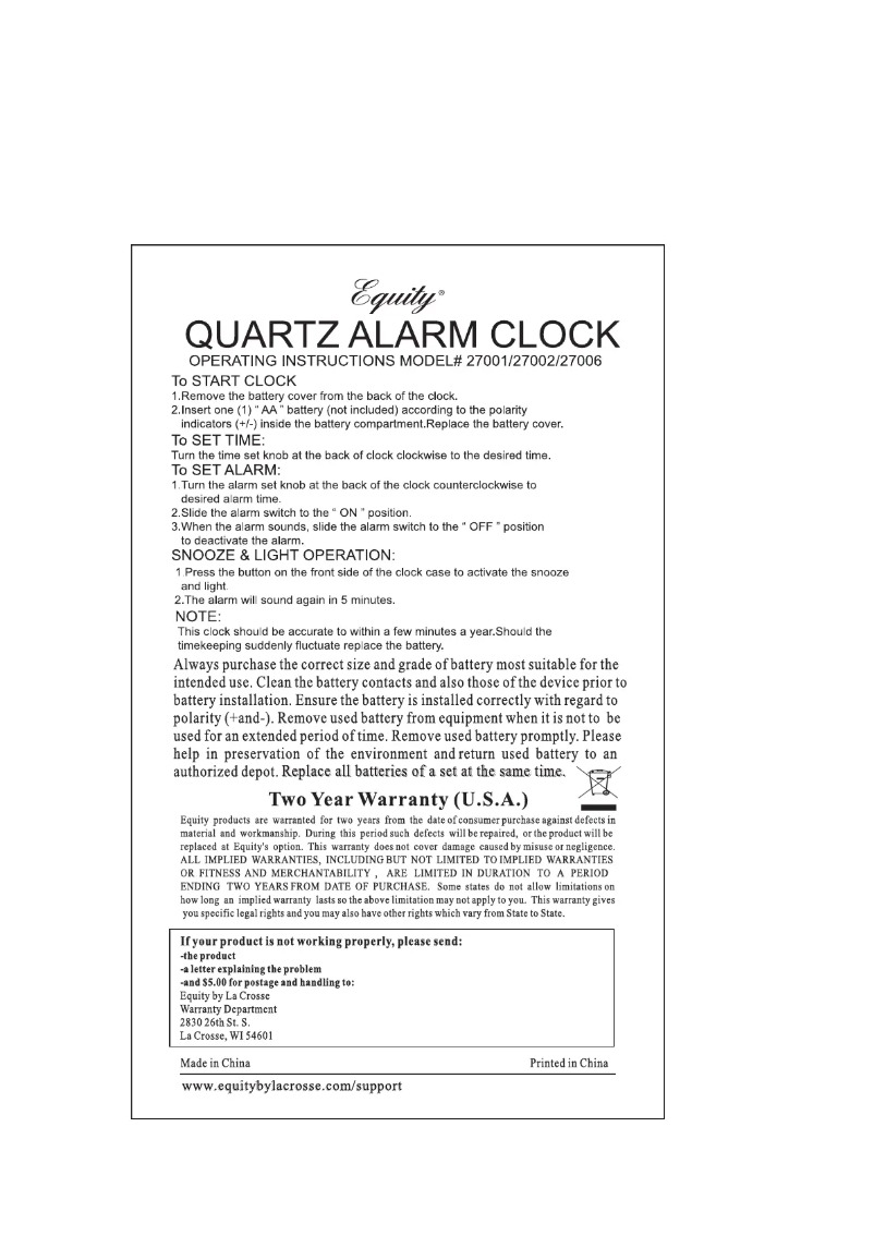 Image de la première page du manuel de l'appareil 27006