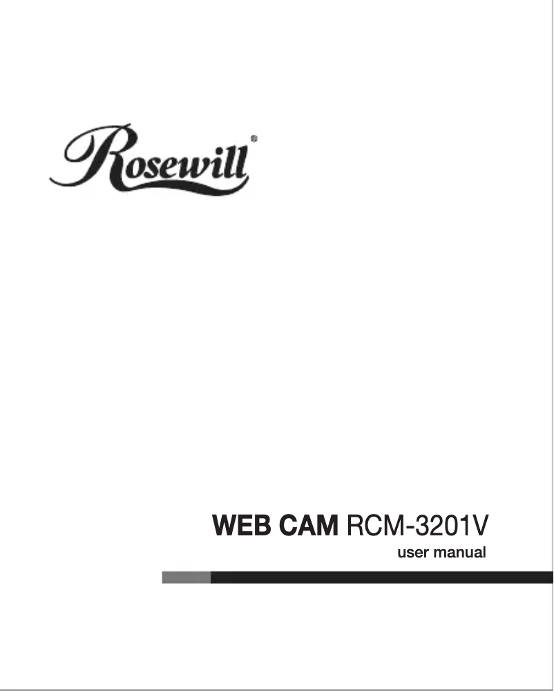 Page n°1 - Manuel utilisateur Rosewill RCM-3201V