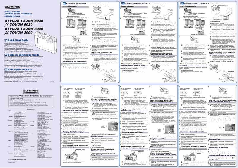 Page n°1 - Manuel utilisateur Olympus Stylus Tough 6020