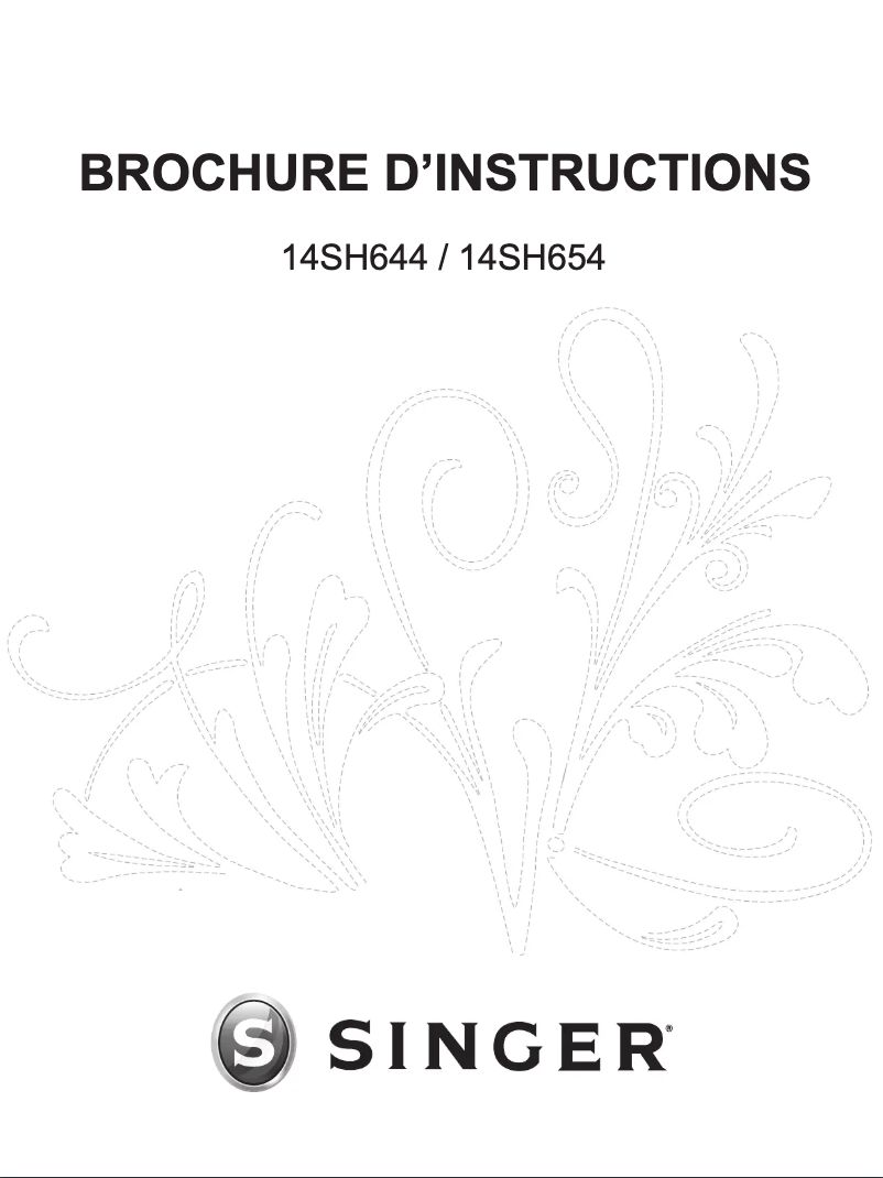 Page 1 de la notice Manuel utilisateur Singer 14SH644