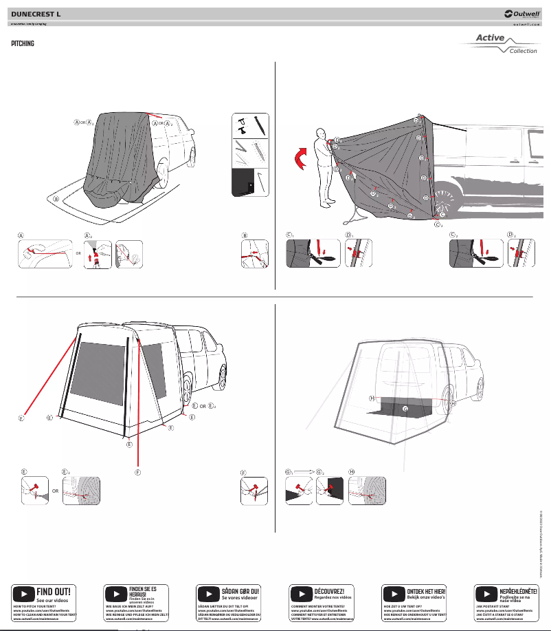 Page 1 de la notice Manuel utilisateur Outwell Dunecrest L