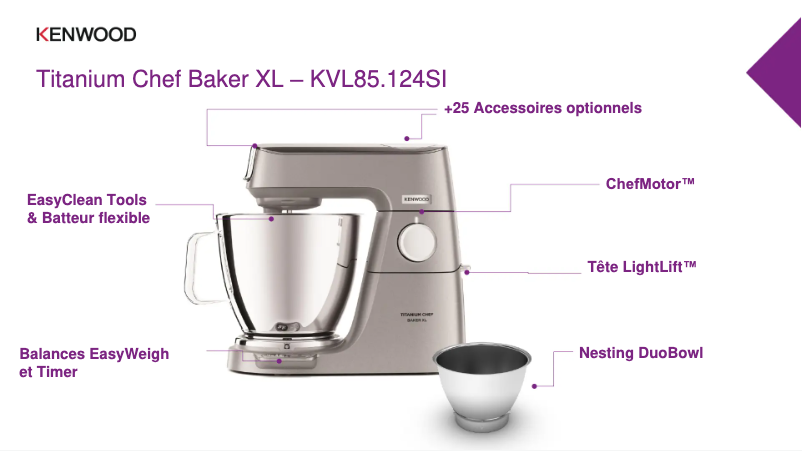 Image de la première page du manuel de l'appareil Titanium Chef Baker XL KVL85