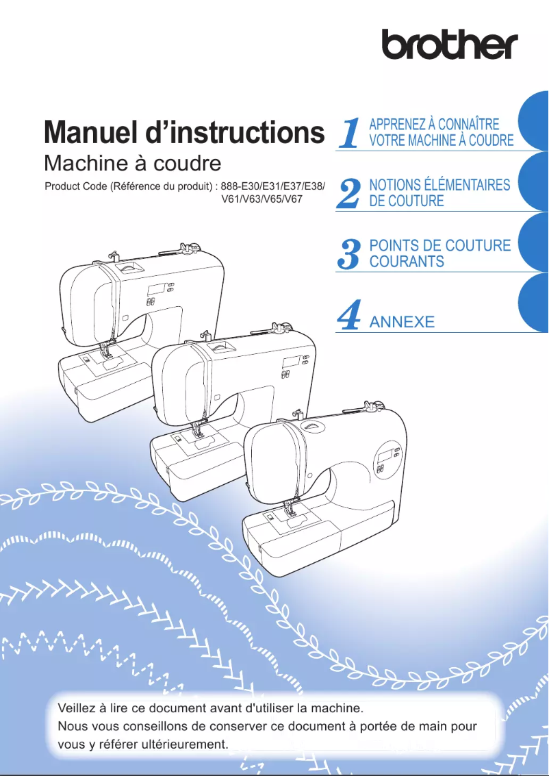 Page n°1 - Manuel utilisateur Brother FS40s