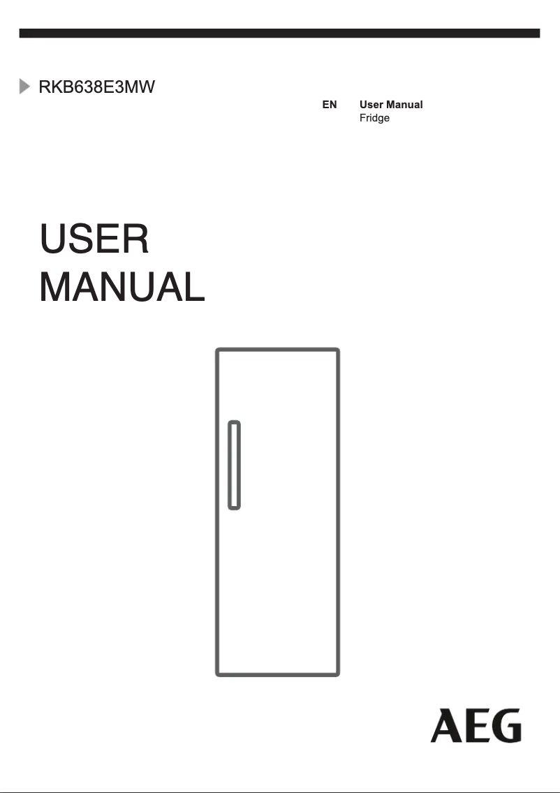 Page n°1 - Manuel utilisateur AEG RKB638E3MW