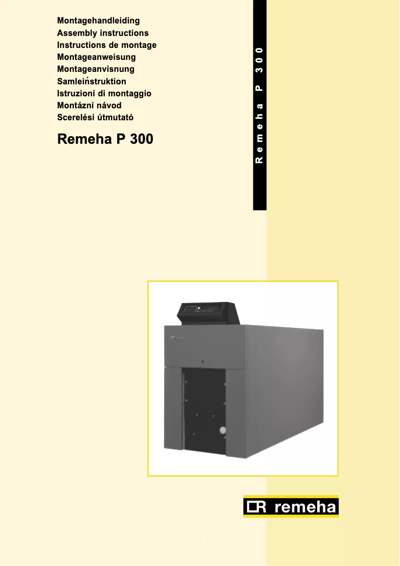 Page n°1 - Manuel utilisateur Remeha P 300