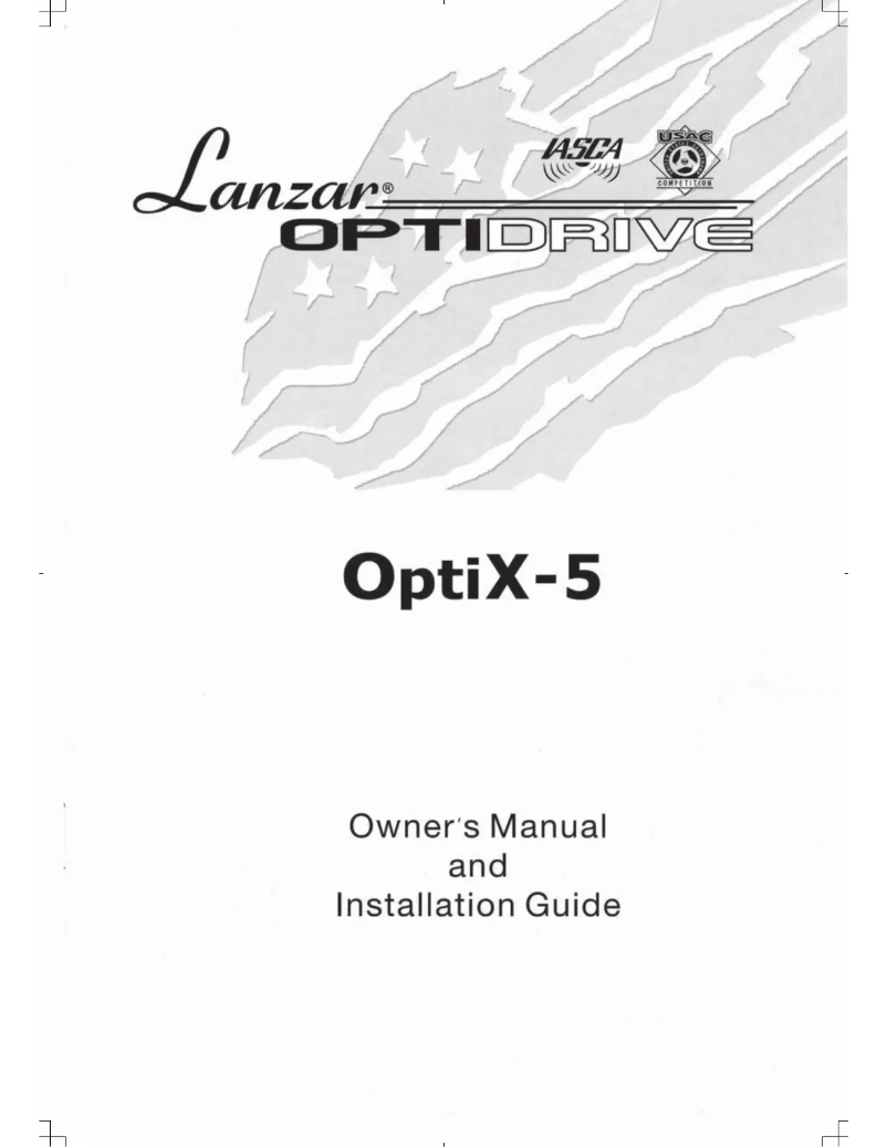Image de la première page du manuel de l'appareil OPTIX5