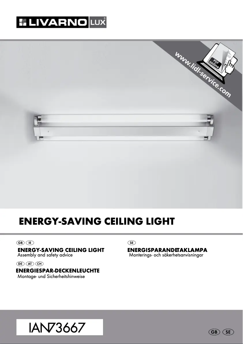 Page 1 de la notice Manuel utilisateur Livarno Lux IAN 73667