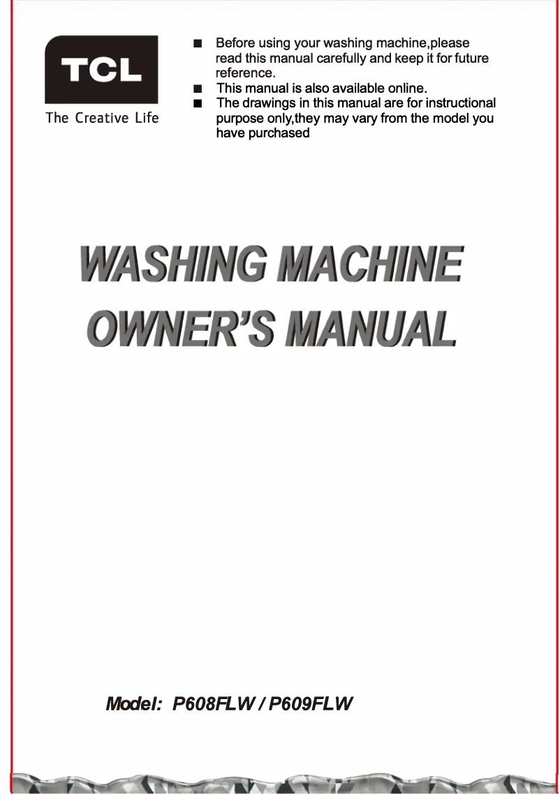 Page 1 de la notice Manuel utilisateur TCL P608FLW