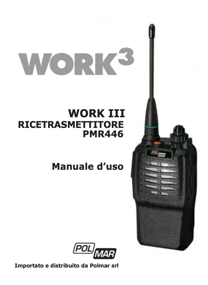 Page 1 de la notice Manuel utilisateur Polmar Work 3