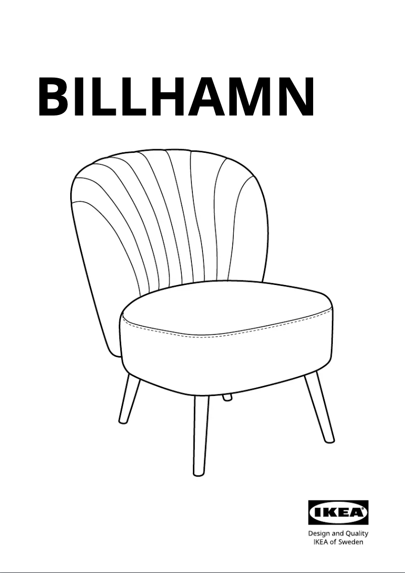 Page 1 de la notice Manuel utilisateur Ikea BILLHAMN 605.116.68