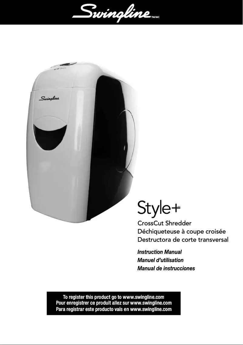Page n°1 - Manuel utilisateur Swingline Style+