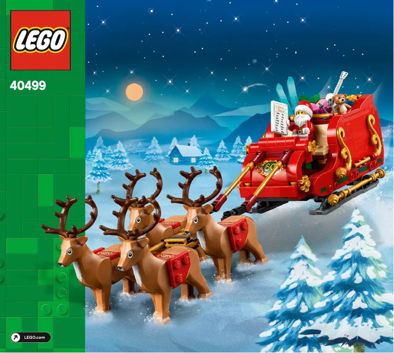Page 1 de la notice Manuel utilisateur Lego Holiday 40499