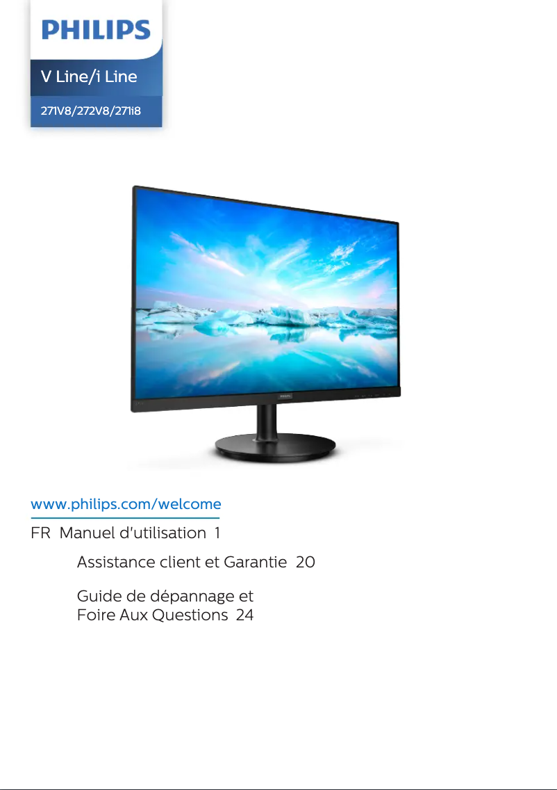 Page n°1 - Manuel utilisateur Philips 272V8A