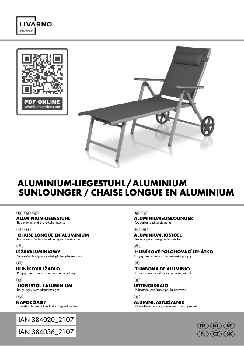 Page 1 de la notice Manuel utilisateur Livarno Lux HG05719