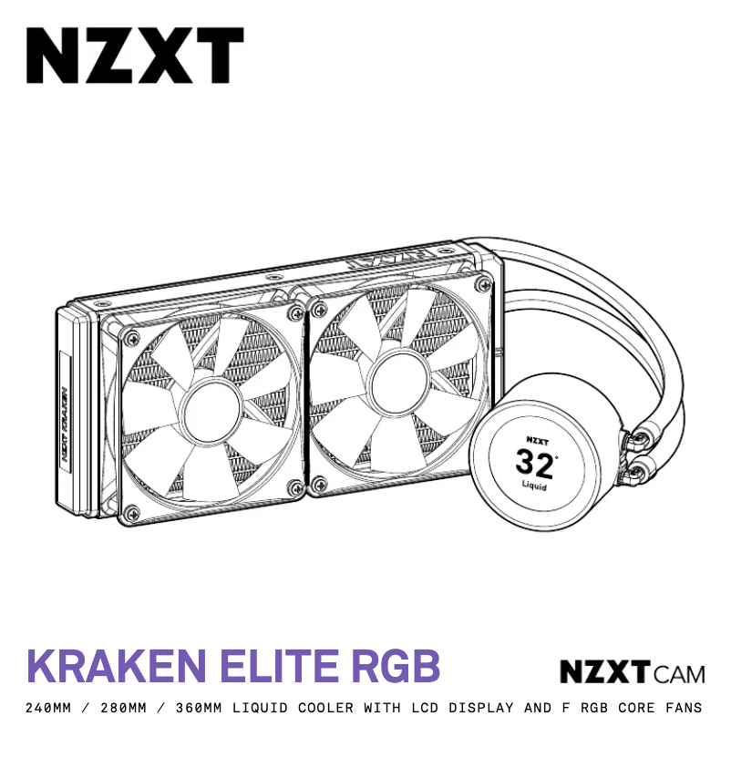 Page n°1 - Manuel utilisateur NZXT Kraken Elite 360 RGB