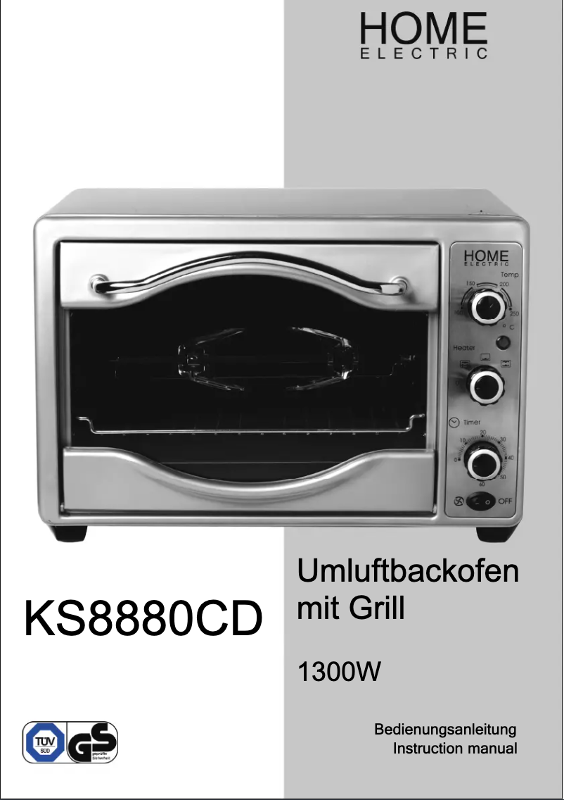 Image de la première page du manuel de l'appareil KS8880CD