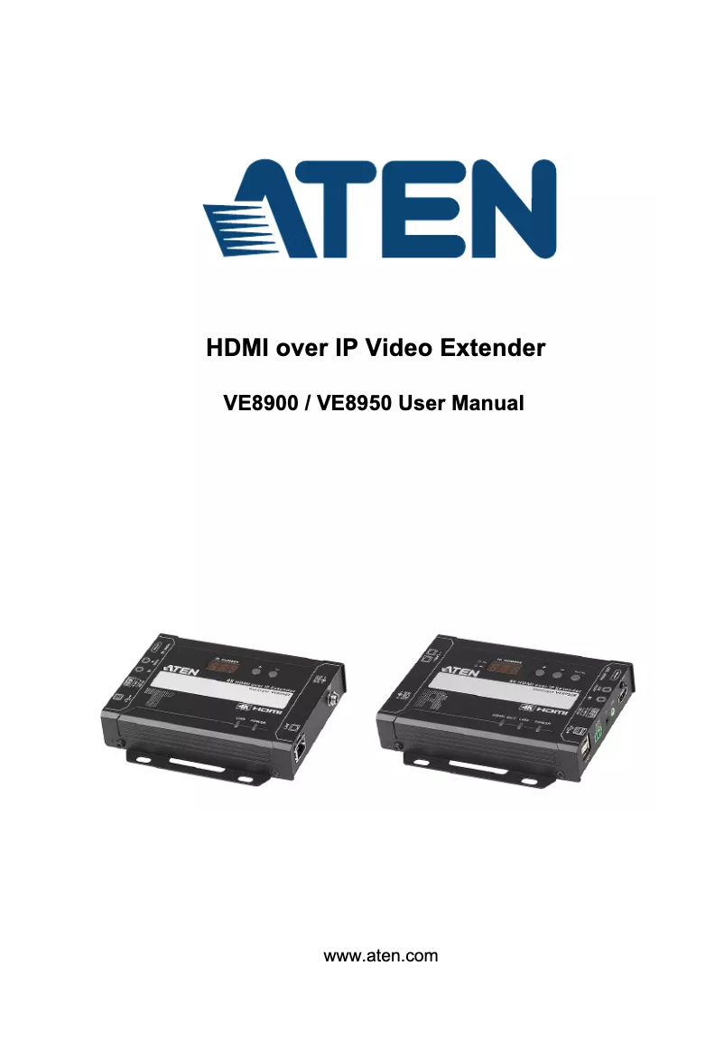 Página 1 del manual Manual de usuario ATen VE8900R