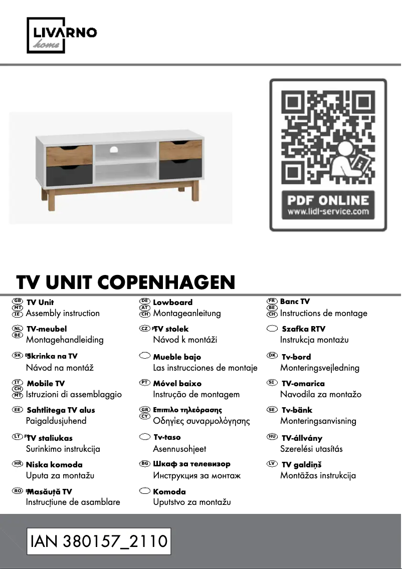 Page 1 de la notice Manuel utilisateur Livarno Lux IAN 373609