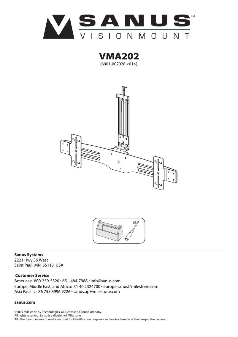 Image de la première page du manuel de l'appareil VMA202