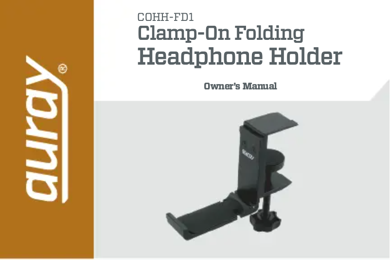 Page 1 de la notice Manuel utilisateur Auray COHH-FD1