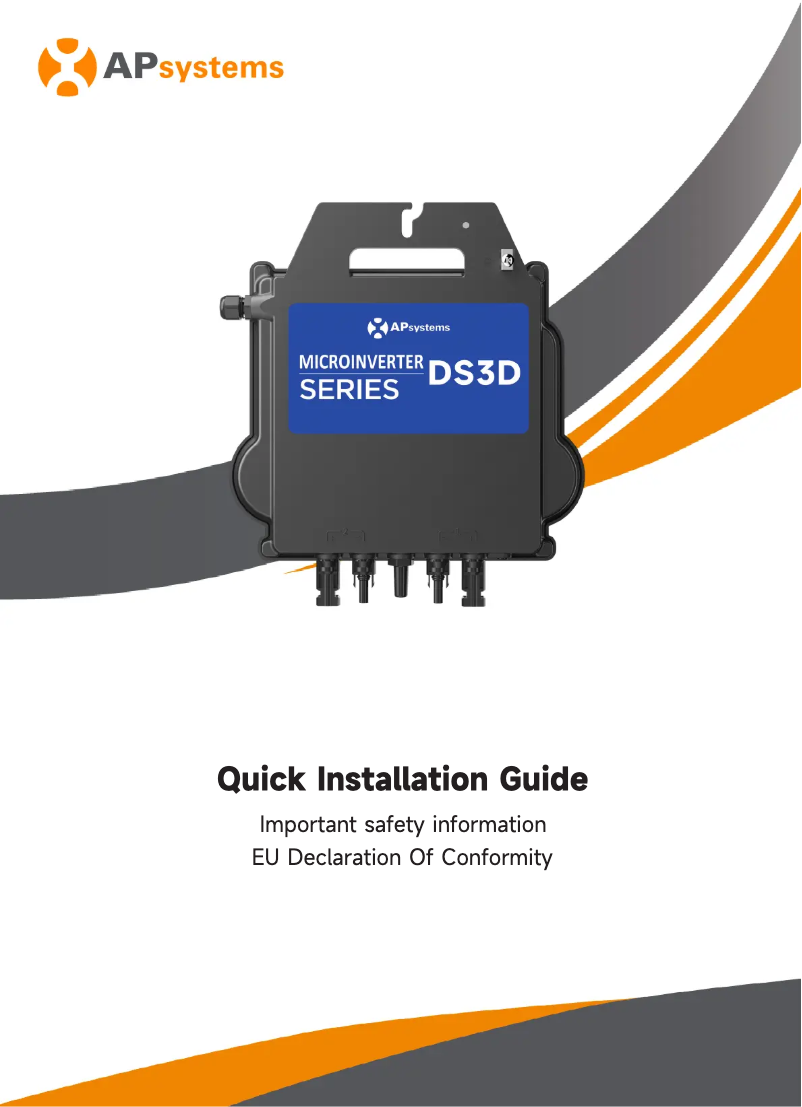 Page n°1 - Guide de démarrage rapide APsystems DS3D