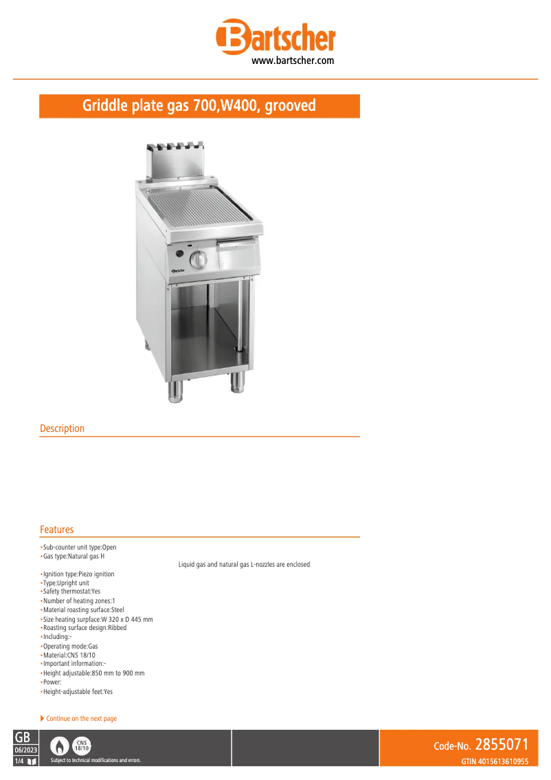 Image de la première page du manuel de l'appareil 2855071