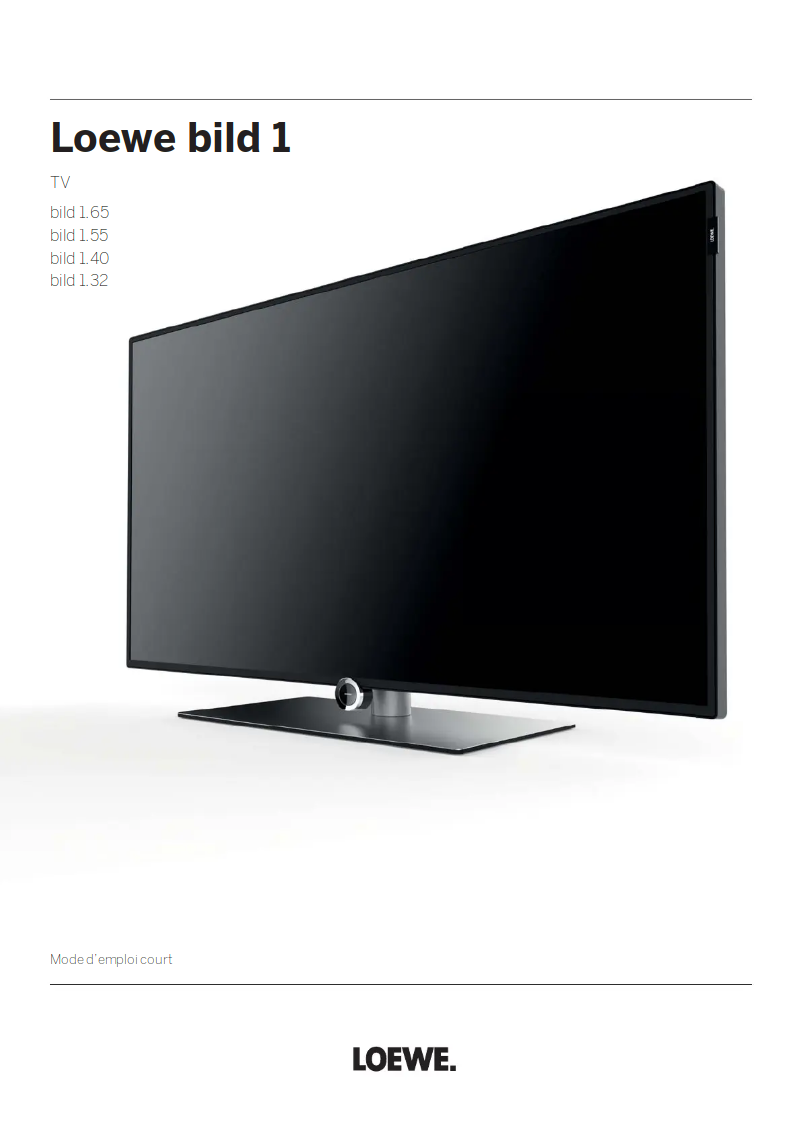 Page n°1 - Manuel utilisateur Loewe Bild 1.40