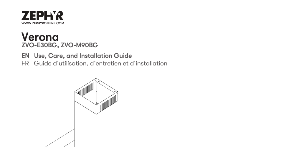 Page 1 de la notice Manuel utilisateur Zephyr Verona ZVO-M90BG
