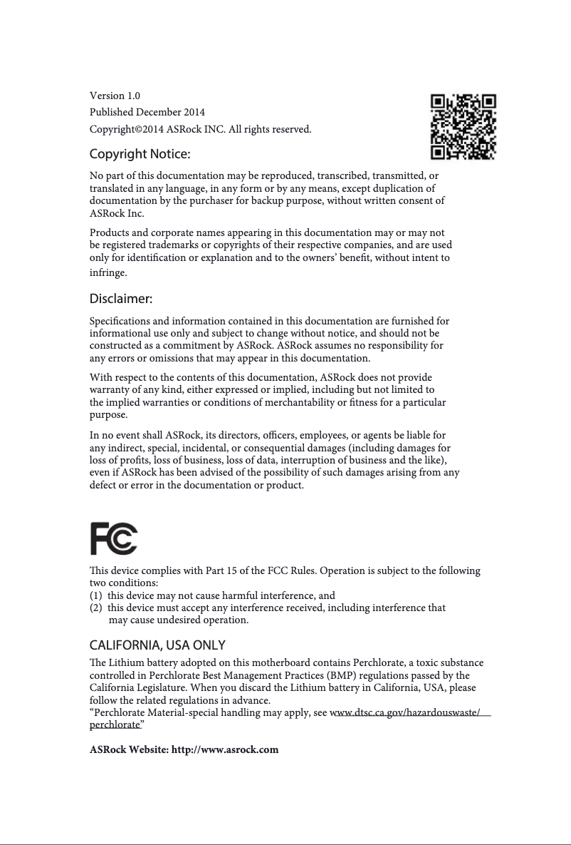 Image de la première page du manuel de l'appareil H81M-G