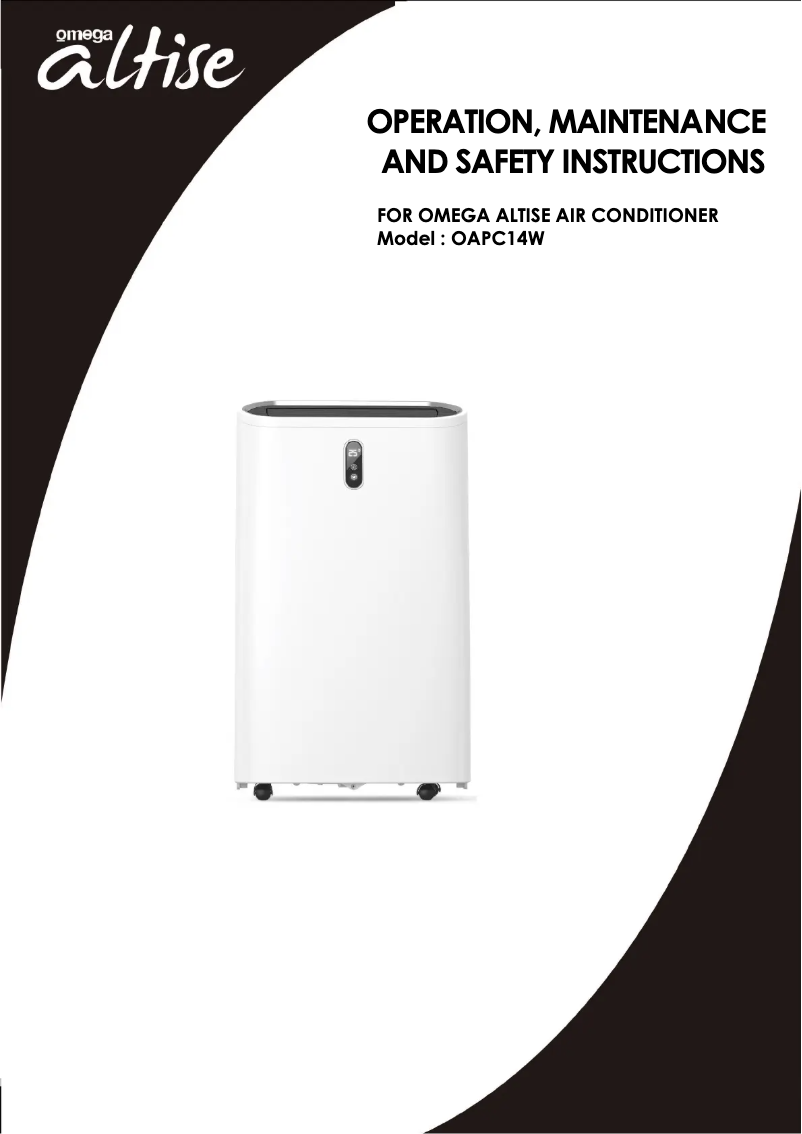 Page n°1 - Manuel utilisateur Omega Altise OAPC14W