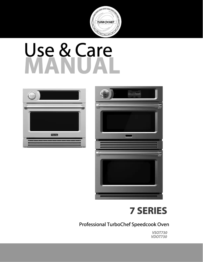 Page 1 de la notice Manuel d'utilisation et d'entretien Viking LVDOT730SS