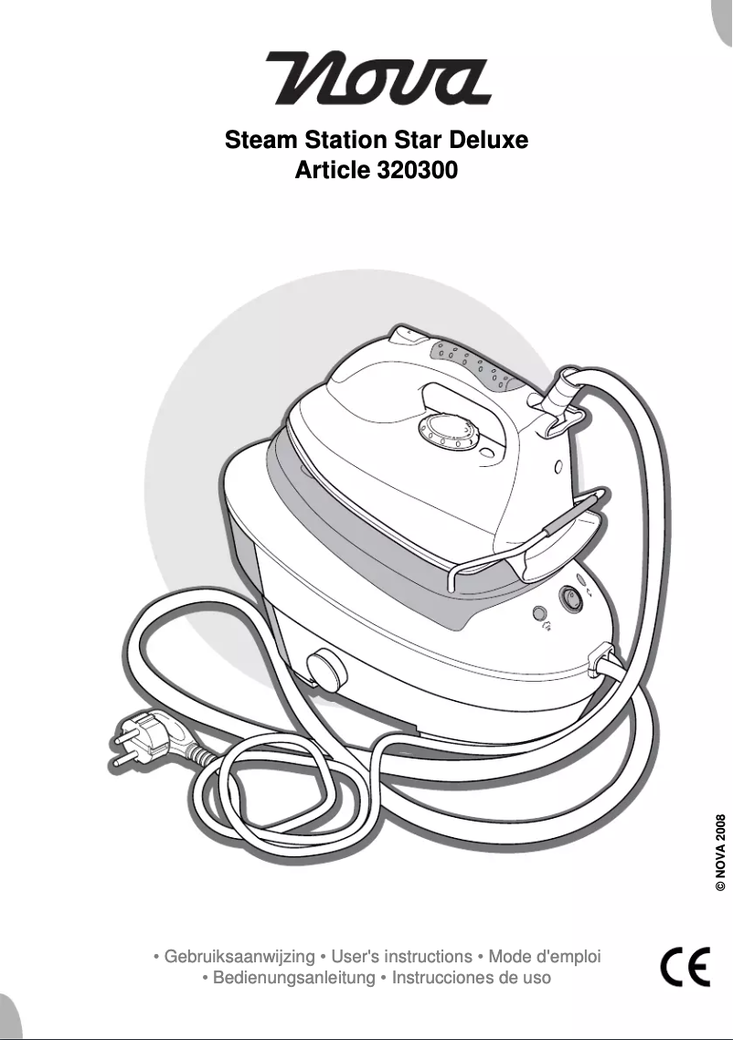 Page 1 de la notice Manuel utilisateur Nova Steam Station Star Deluxe 320300