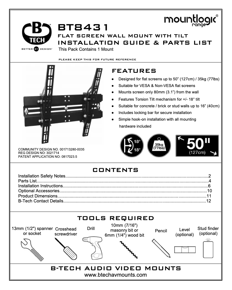 Página 1 del manual Manual de usuario B-Tech BT8431