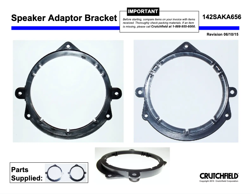 Page 1 de la notice Manuel utilisateur Scosche SAKA-656