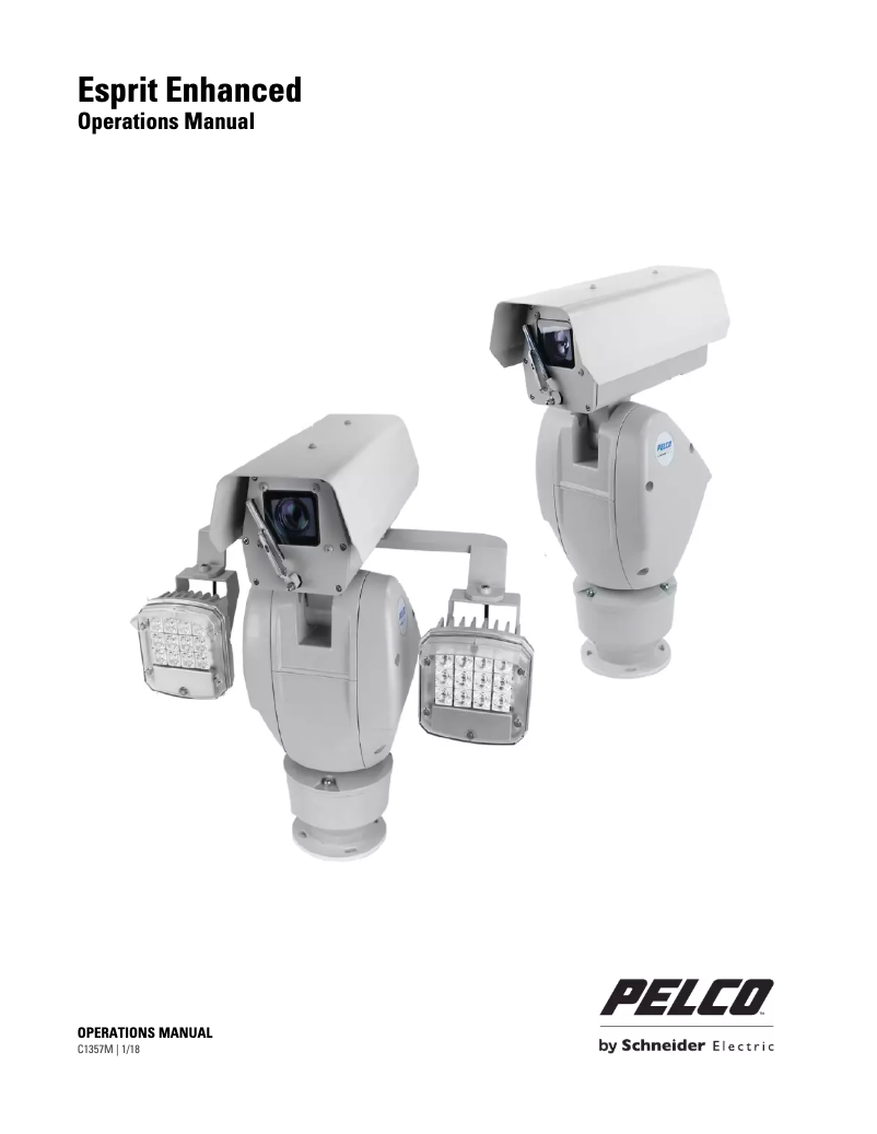 Page n°1 - Manuel utilisateur Pelco Esprit Enhanced ES6230-15-R2