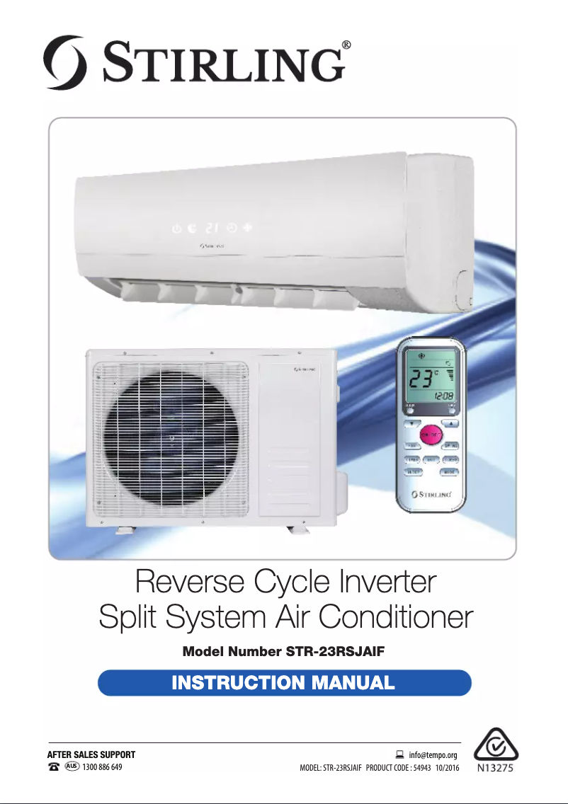 Page n°1 - Manuel utilisateur Stirling STR-23RSJAIF
